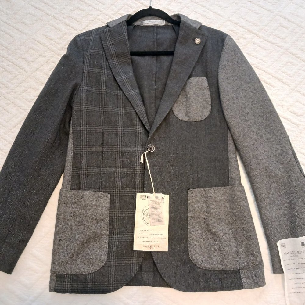 NWT Manuel ritz blazer jacket color block size 46it